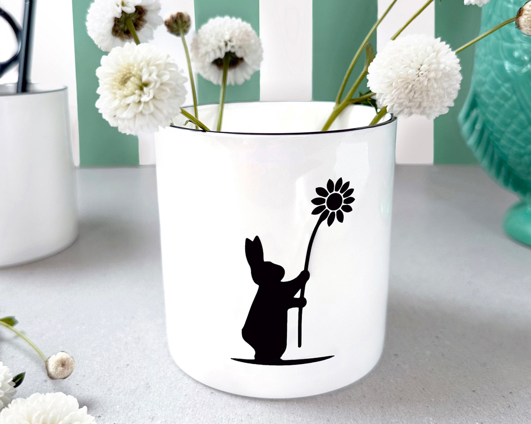 New Flower Rabbit Candle