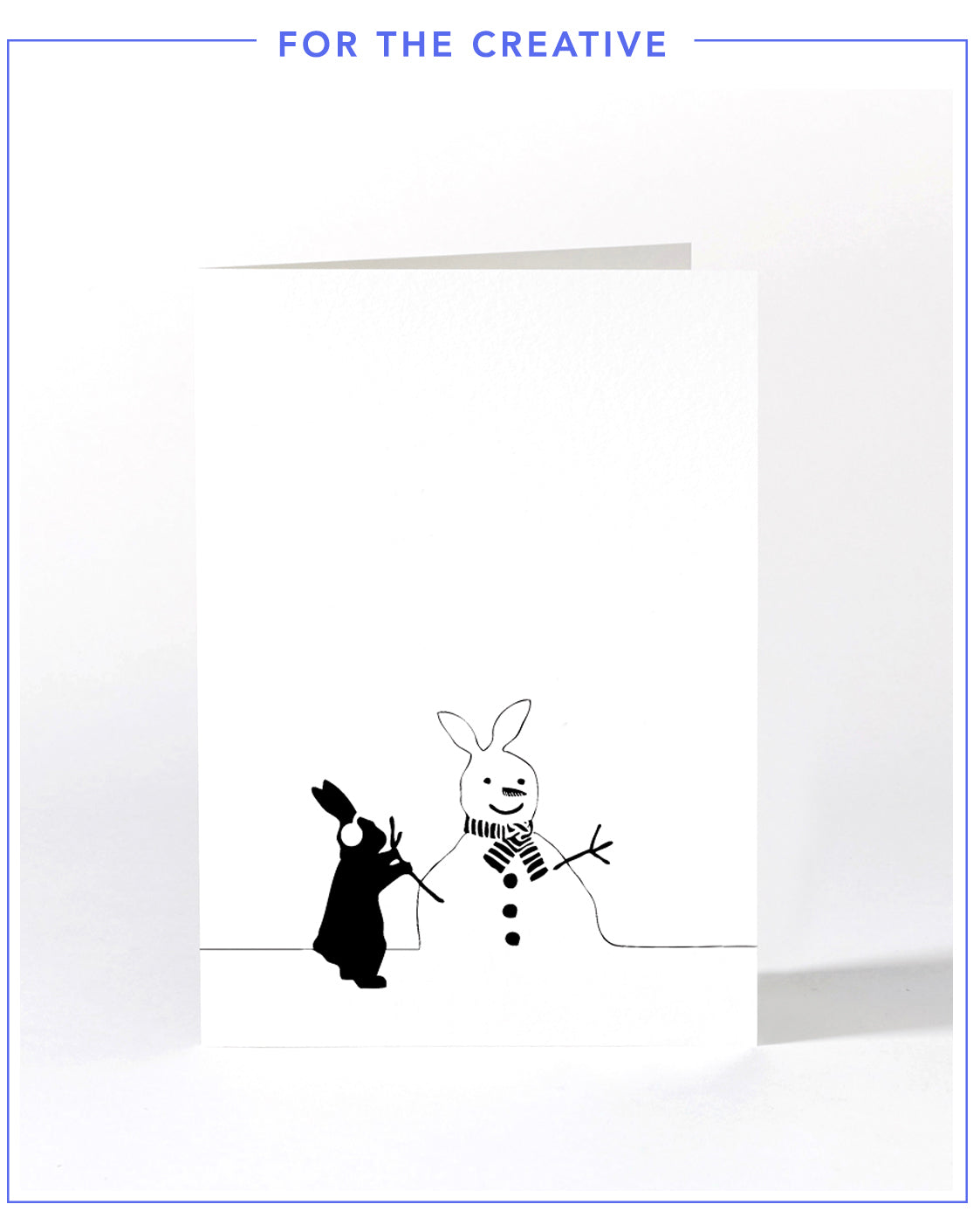 Snowman Rabbit Card