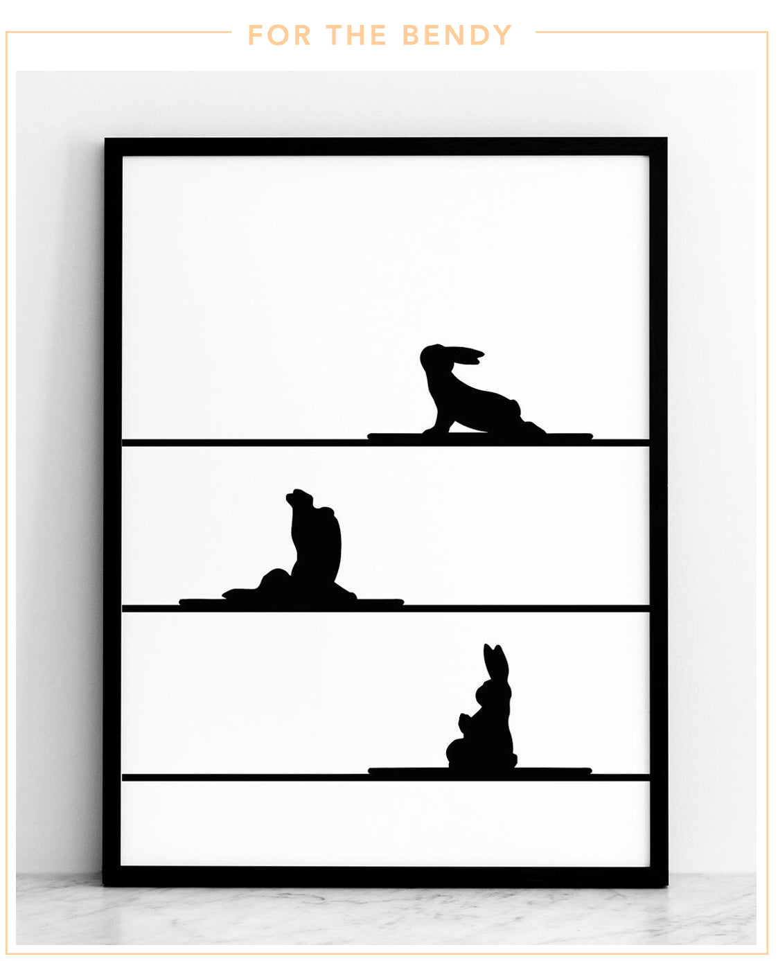 Yoga Rabbit Print