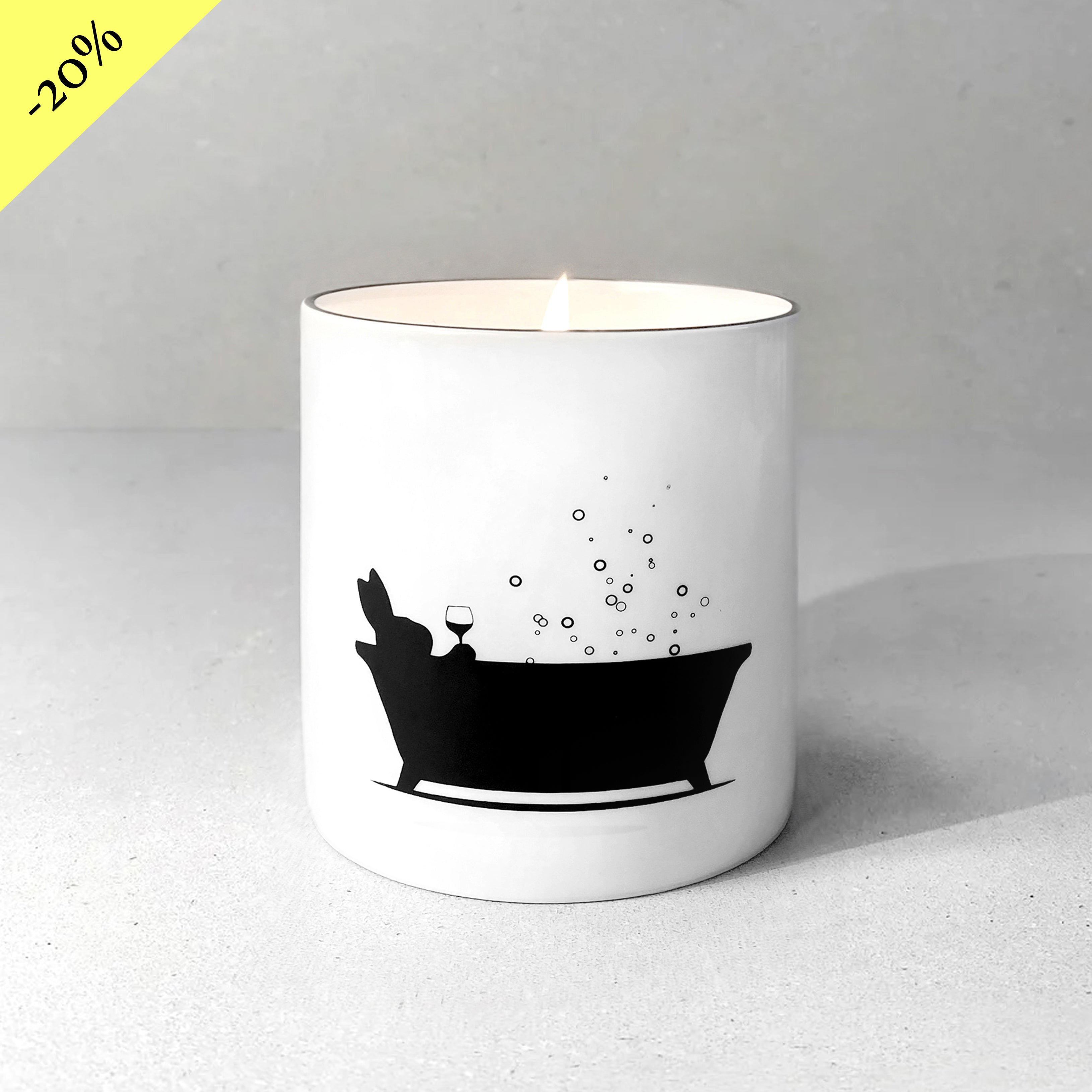 Rabbit Candles | Hand Decorated Fine China Candles | HAM