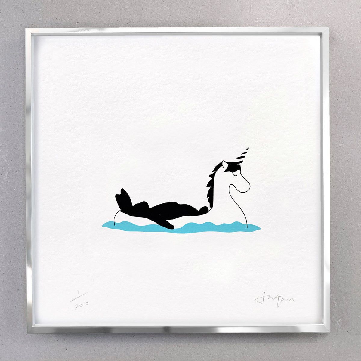 Limited Edition Unicorn Rabbit Print
