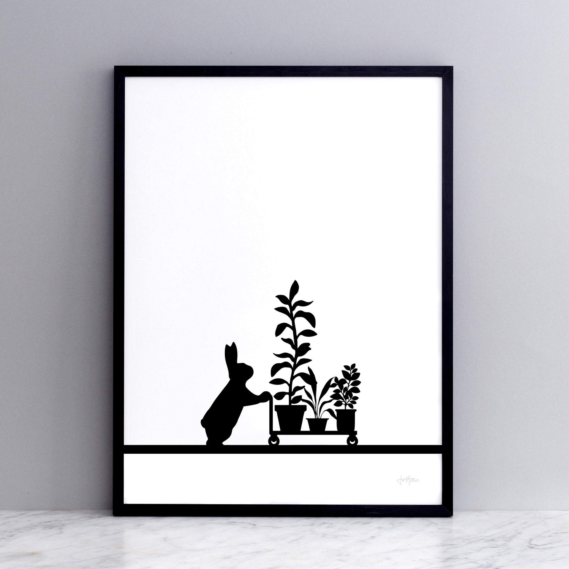 Rabbit Prints | Rabbit Wall Art on Handmade Screen Prints | HAM