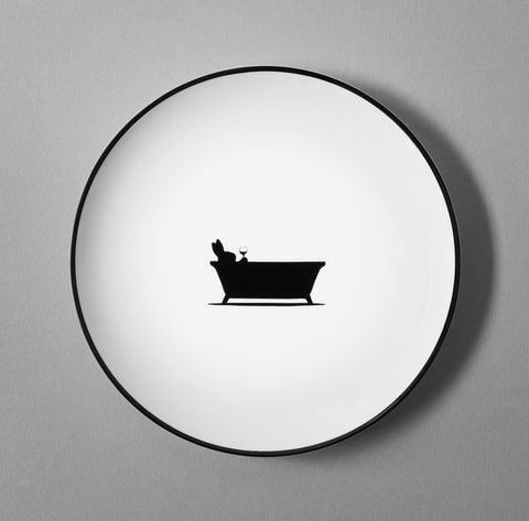 Bathtime Rabbit Plate