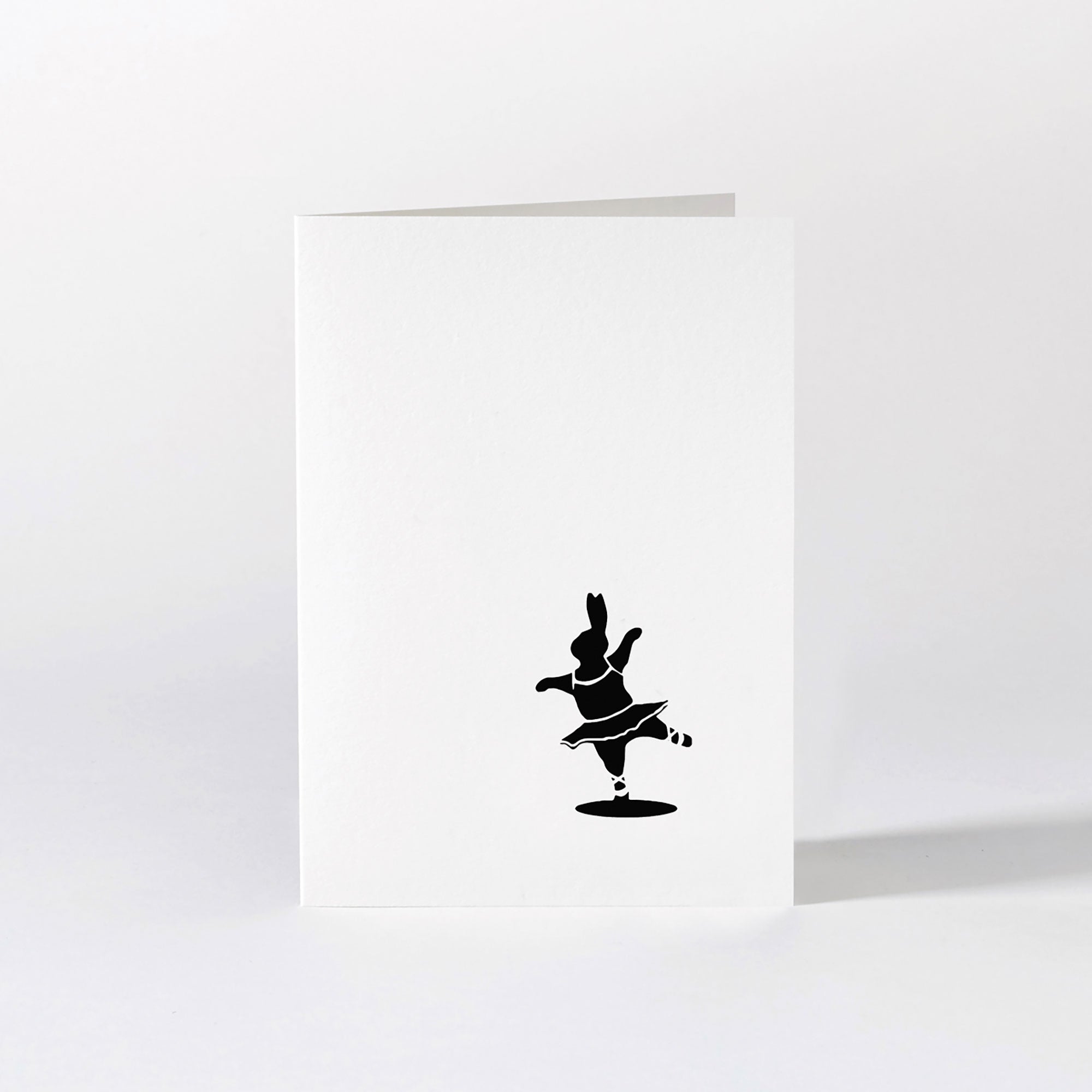Ballet Dancing Rabbit Card