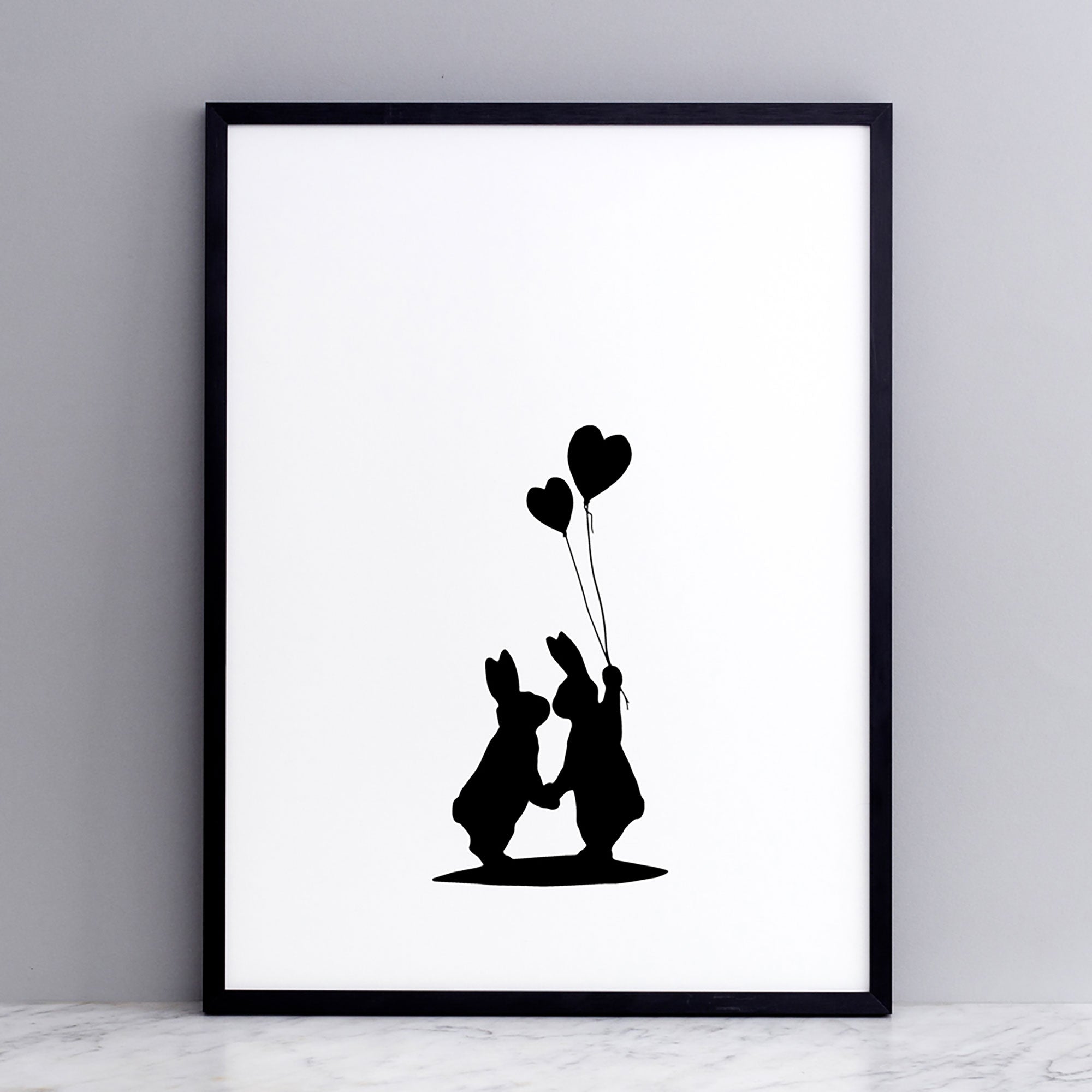 Lovestruck Rabbit Print