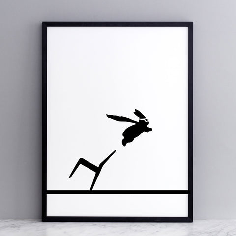 Superhero Rabbit Print