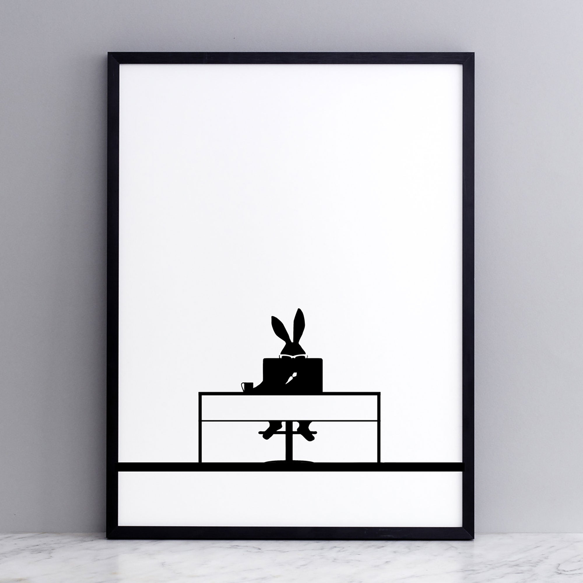 Working Rabbit Print