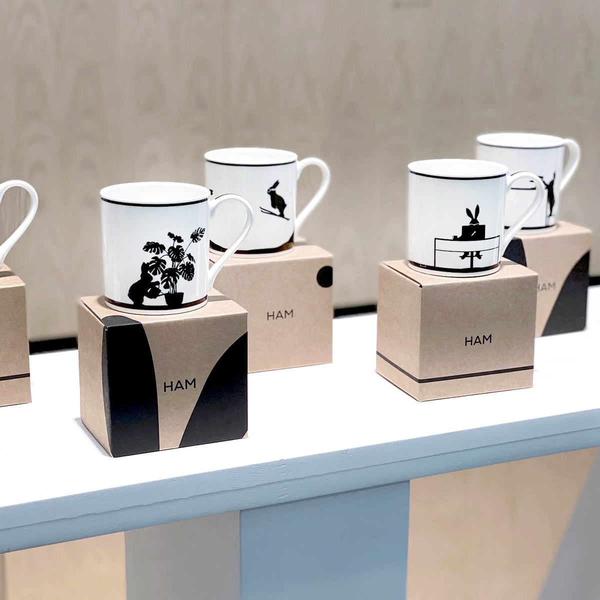 Rabbit Mugs | Hand Decorated Fine China Mugs | HAM