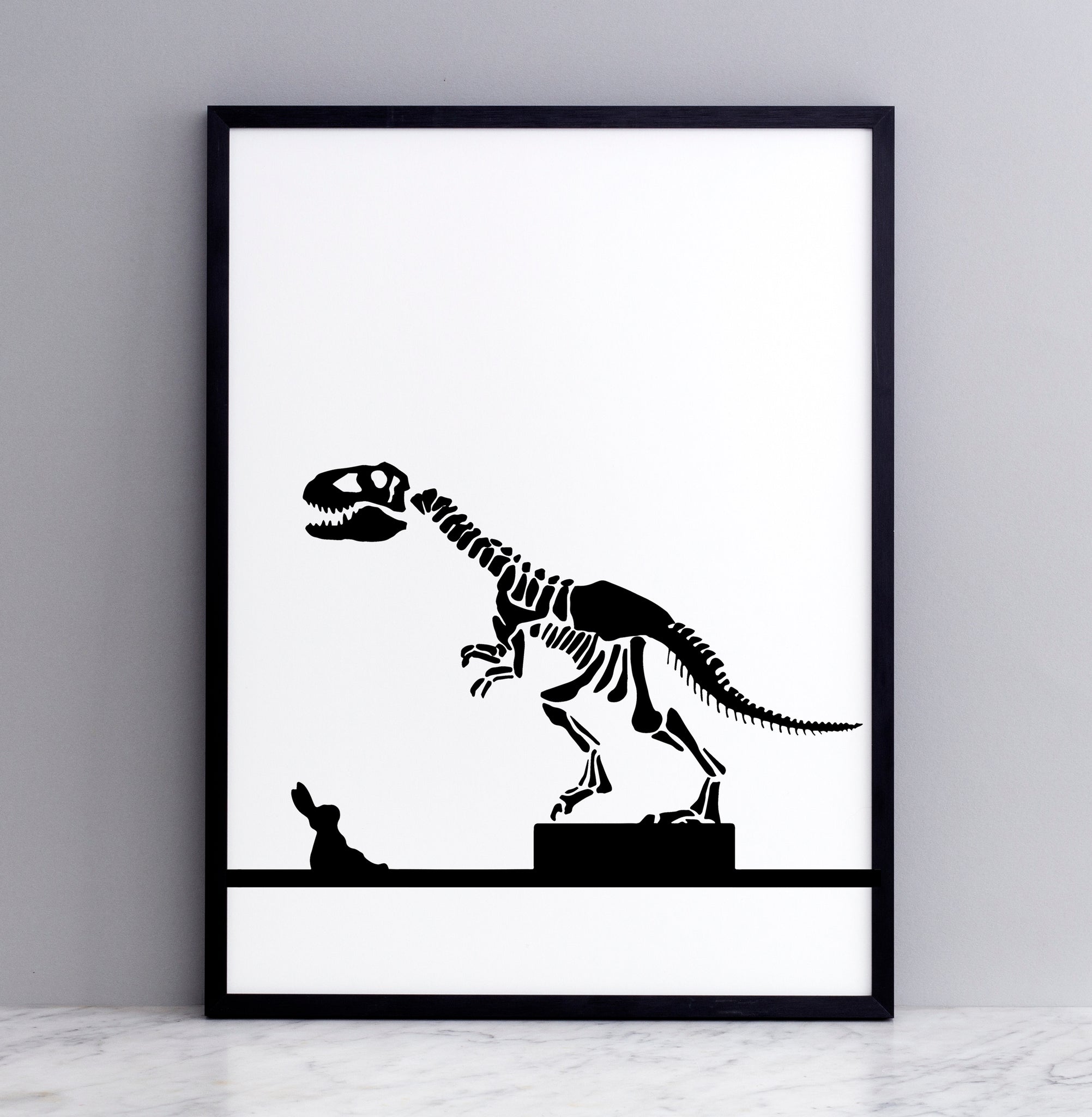 Dinosaur Rabbit Print